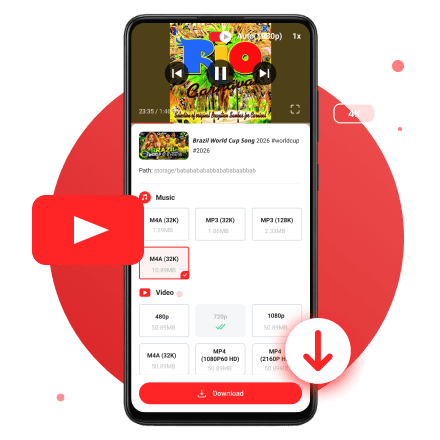 Prévia do baixador de YT MukaSaver
